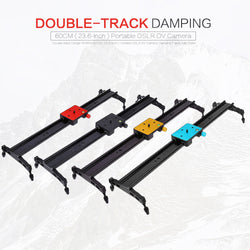 Double-track Design 60CM ( 23Inch ) - 80CM  ( 31Inch )Portable DSLR Slider Video