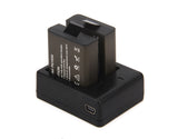 Original 1050mah chargerable Battery 2Pcs+Dual Charger For EKEN and SJCAM